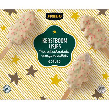 Jumbo Kerstboom IJsjes 6 Stuks