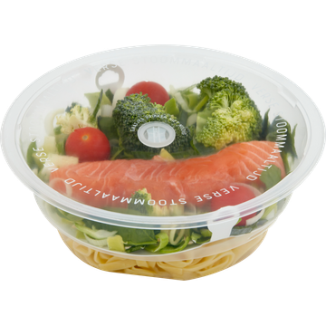 Jumbo Verse Stoommaaltijd Zalm Roomsaus met Prei, Pasta en Broccoli 450 g