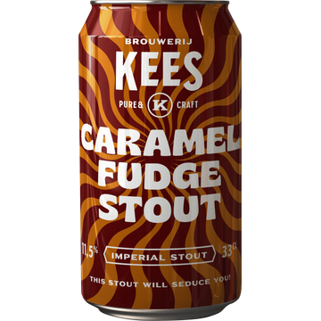 Brouwerij Kees - Caramel Fudge Stout - Blik - 330ML