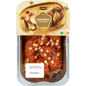 Jumbo Gehaktbrood met Cranberry 600 g