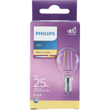 Philips Led Filament Kogel 25W E14 box