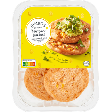 Jumbo's Groente Pannenkoekjes Mexicaanse Stijl met Avocado - Dip 240 g