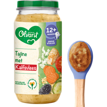 Olvarit 12+ Maanden Tajine Met Kalfsvlees 250 g