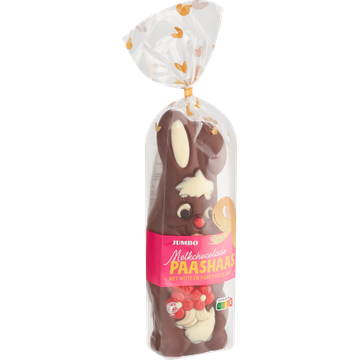 Jumbo Paashaas Melkchocolade met Witte en Pure Chocolade 200 g