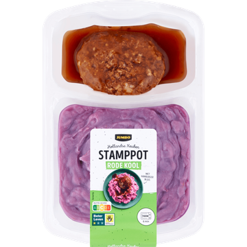 Jumbo Stamppot Rode Kool met Hamburger in Jus 500 g