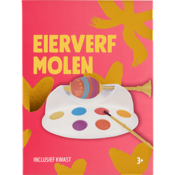 Eierverfmolen met Kwast