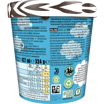 Ben & Jerry's IJs Sundae Cookie Vermont-ster 465ml