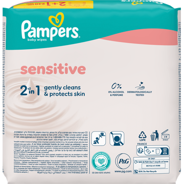 Pampers Sensitive Babydoekjes, 240 Doekjes