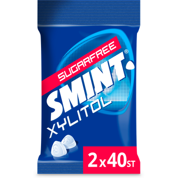 Smint Mint Suikervrij Dispenser 2 x 40 stuks