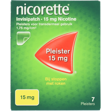 Nicorette Invisipatch 15 mg Nicotine Pleister 15 mg 7 Pleisters