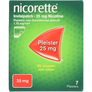 Nicorette Invisipatch 25 mg Nicotine Pleister 25 mg 7 Pleisters