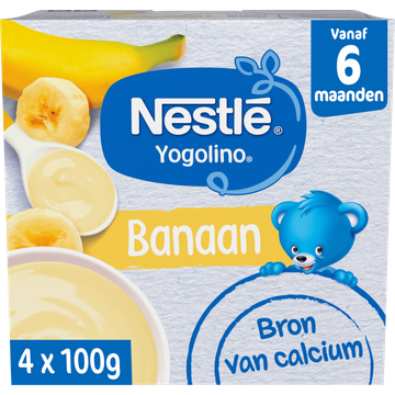 Nestlé Yogolino® Banaan 6+ maanden baby toetje 4 x 100 g