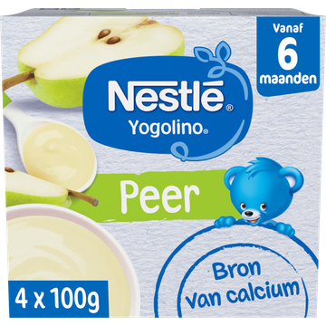 Nestlé Yogolino® Peer 6+ maanden baby toetje 4 x 100 g