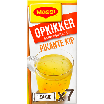 MAGGI Opkikker Drinkbouillon Pikante Kip 7 x 3,7 g