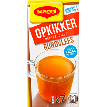 MAGGI Opkikker Drinkbouillon Rundvlees 7 x 3,3 g