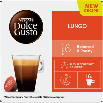 NESCAFÉ Dolce Gusto, Koffiecapsules Lungo, 16 cups, 89.6 gr