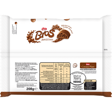 BROS Mini melkchocolade uitdeelzak