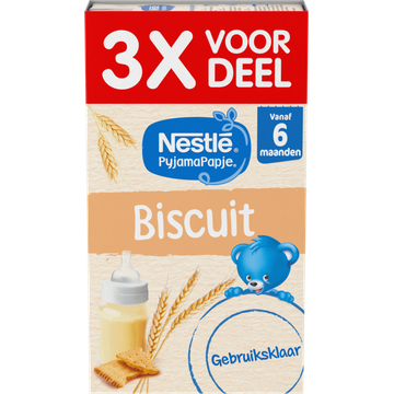 Nestlé PyjamaPapje® Biscuit 6+ maanden baby pap 3 x 250 ml