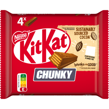 KITKAT Chunky Melkchocolade 4-pack 