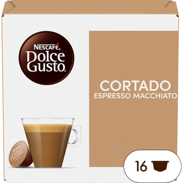 Nescafé Dolce Gusto Cortado Espresso Macchiato 16 x 6,3 g