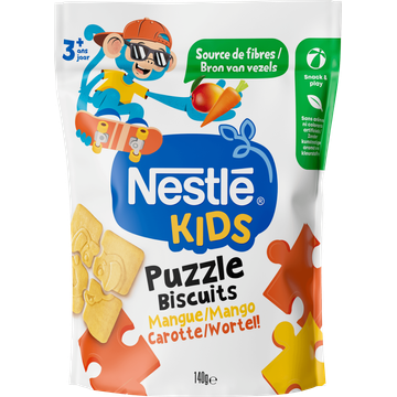 Nestlé Kids Puzzle Biscuits Mango Wortel! 3+ Jaar 140 g
