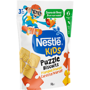 Nestlé Kids Puzzle Biscuits Mango Wortel! 3+ Jaar 140 g