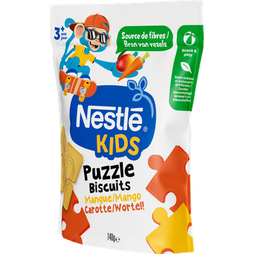 Nestlé Kids Puzzle Biscuits Mango Wortel! 3+ Jaar 140 g