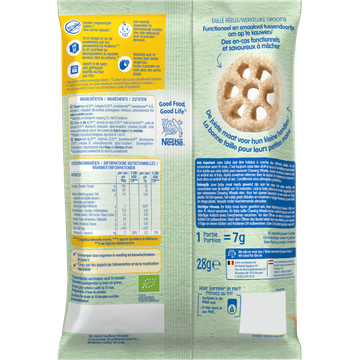 Nestlé Baby Snack Chewing Wheels Banaan 10m/36m 28 g