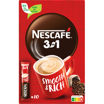 Nescafé 3in1 Oploskoffie - 10 Stuks
