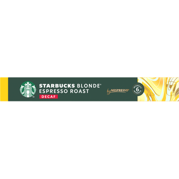 Starbucks® by Nespresso® Blonde Espresso Roast Decaf 10 Koffiecups