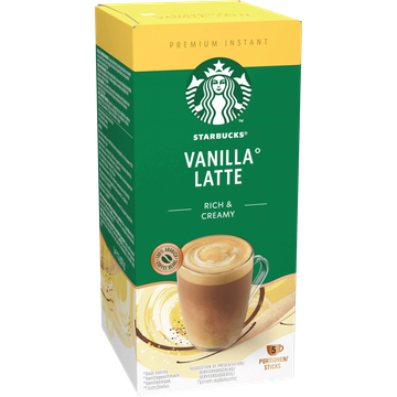 Starbucks Vanillesmaak Latte 5 x 21,5 g