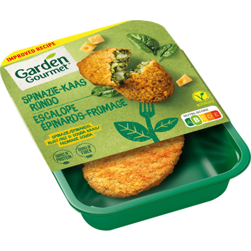 Garden Gourmet Vegetarische Spinazie-Kaas Rondo 2 x 90 g