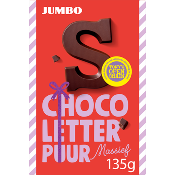 Jumbo Chocoletter S Puur Massief 135 g