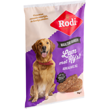 Rodi Maaltijd Burger Lam met Rijst 1 kg