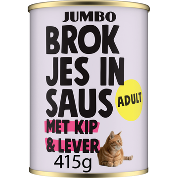Jumbo Brokjes in Saus met Kip & Lever Adult 415 g