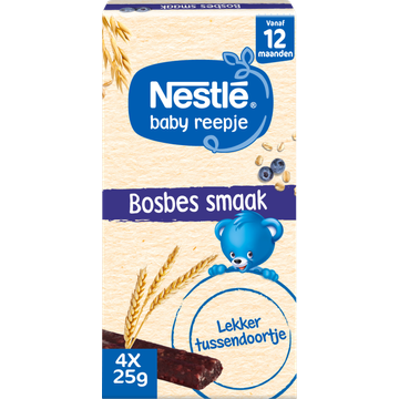 NESTLÉ Baby Reepje Bosbessmaak 12+ Baby Koekjes 4x25g