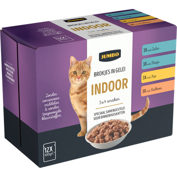 Jumbo Brokjes in Gelei Indoor 12 x 100 g
