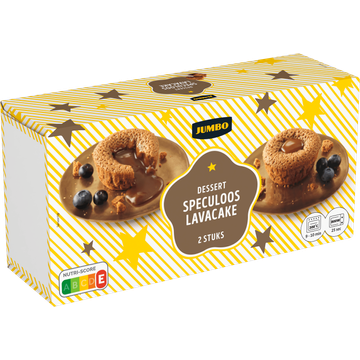 Jumbo Dessert Lavacake Speculoos 2 Stuks