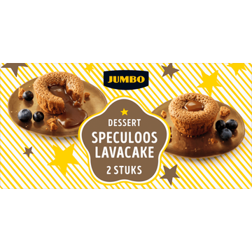 Jumbo Dessert Lavacake Speculoos 2 Stuks
