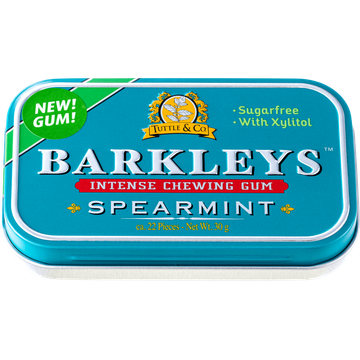 Barkleys Intense chewing gum Spearmint 30g