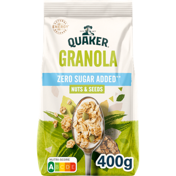 Quaker Zero Sugar Added Granola Nuts & Seeds 400 gr