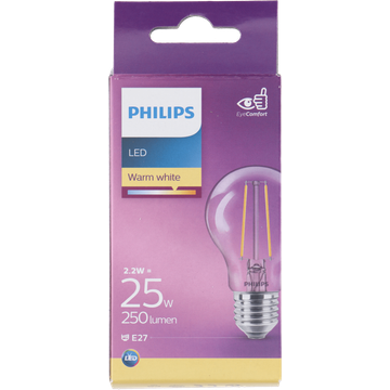 Philips Led Filament Bulb 25W E27 box