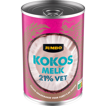 Jumbo Kokosmelk 21% Vet 400 ml