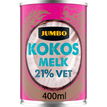 Jumbo Kokosmelk 21% Vet 400 ml