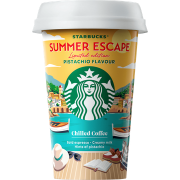 Starbucks Summer Escape Pistachio Flavour Chilled Coffee Limited Edition 220 ml
