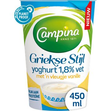 Campina Griekse Stijl Yoghurt 1,8% Vet 450 g