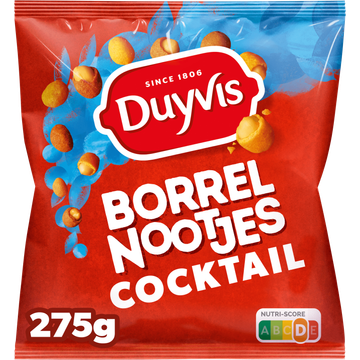 Duyvis Borrelnootjes Cocktail Pinda Noten 275 gr