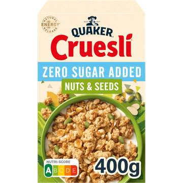 Quaker Cruesli Zero Sugar Added Nuts & Seeds 400 gr