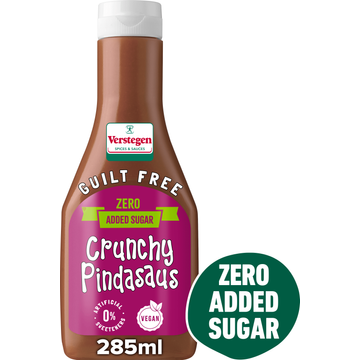 Verstegen Guilt Free Crunchy Pindasaus 285 ml