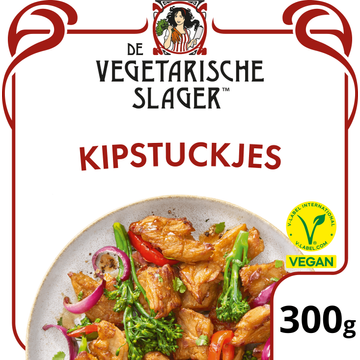 De Vegetarische Slager Kipstuckjes Voordeelverpakking Vegan 300 g